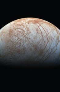 Europa - one of the four large moons of Jupiter