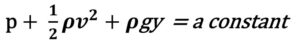 Bernoulli's Equation